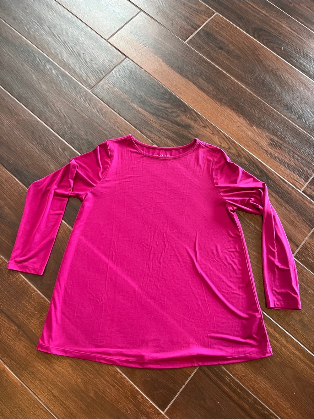 XL liquid knit magenta top